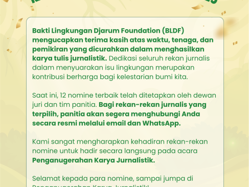 Pengumuman Nomine Lomba Karya Jurnalistik BLDF 2025